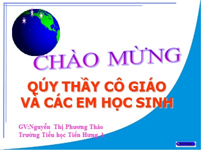 Bài giảng Khoa học Lớp 4 - Bài 13: Phòng bệnh béo phì - Năm học 2012-2013 - Nguyễn Thị Phương Thảo