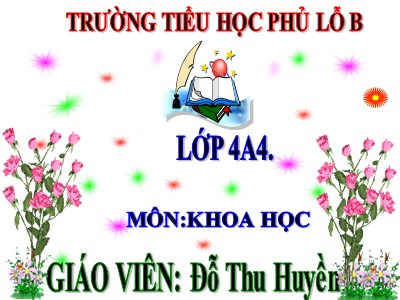 Bài giảng Khoa học Lớp 4 - Bài 24: Nước cần cho sự sống - Năm học 2020-2021 - Đỗ Thu Huyền