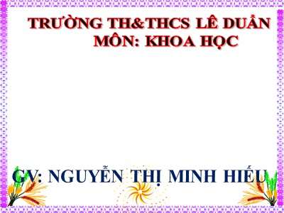 Bài giảng Khoa học Lớp 4 - Bài 43: Âm thanh trong cuộc sống - Nguyễn Thị Minh Hiếu