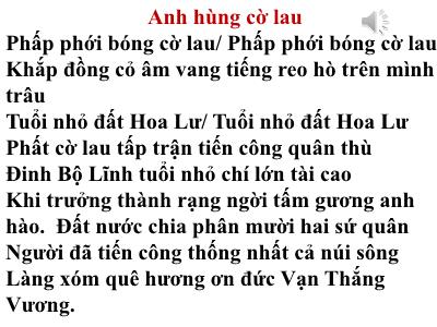 Bài giảng Lịch sử Lớp 4 - Bài 4: Nước Đại Việt thời Lý (Tiết 1) - Năm học 2020-2021