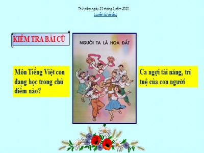 Bài giảng Luyện từ và câu Khối 4 - Tuần 19: Mở rộng vốn từ Tài năng - Năm học 2020-2021