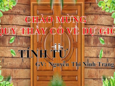 Bài giảng Luyện từ và câu Lớp 4 - Tuần 11: Tính từ - Nguyễn Thị̣ Ninh Trang