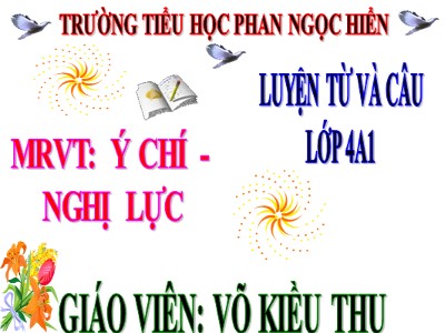 Bài giảng Luyện từ và câu Lớp 4 - Tuần 12: Mở rộng vốn từ Ý chí - Nghị lực - Võ Kiều Thu