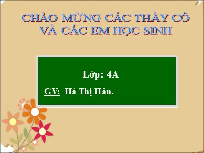 Bài giảng Tin học Lớp 4 - Chủ đề 5, Bài 2: Các lệnh của Logo - Hà Thị Hân