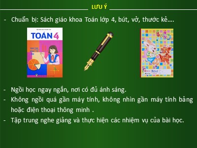 Bài giảng môn Toán Khối 4 - Bài 111: Luyện tập chung trang 123 - Năm học 2020-2021