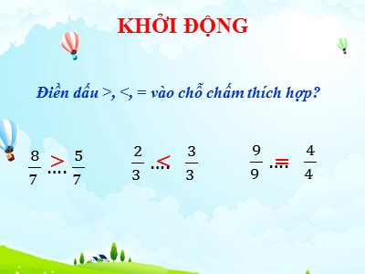 Bài giảng Toán Lớp 4 - Bài 109: So sánh hai phân số khác mẫu số - Trường Tiểu học An Hòa