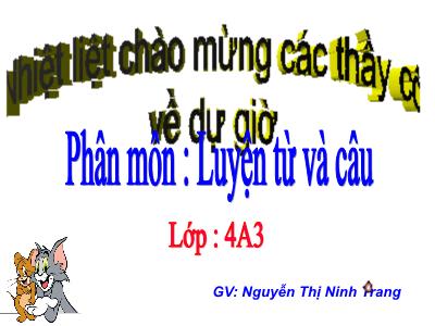 Bài giảng Toán Lớp 4 - Bài 41: Hai đường thẳng vuông góc - Nguyễn Thị Ninh Trang