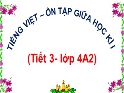 Bài giảng Tập đọc Lớp 4 - Tuần 10: Ôn tập và kiểm tra giữa học kì I (Tiết 3) - Trường Tiểu học Hưng Mỹ 1