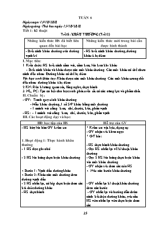 Giáo án điện tử Buổi chiều Lớp 4 - Tuần 6 - Năm học 2018-2019