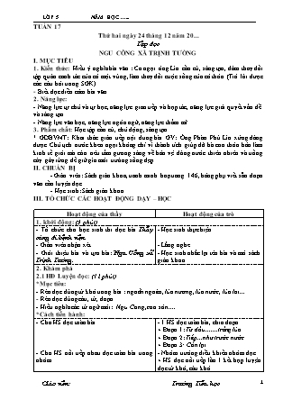 Giáo án điện tử Khối 4 (Công văn 2345) - Tuần 17 - Năm học 2021-2022