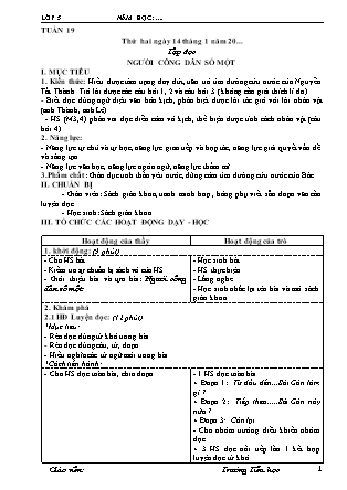 Giáo án điện tử Khối 4 (Công văn 2345) - Tuần 19 - Năm học 2021-2022