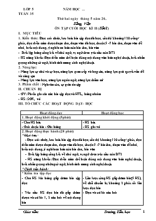 Giáo án điện tử Khối 4 (Công văn 2345) - Tuần 35 - Năm học 2021-2022