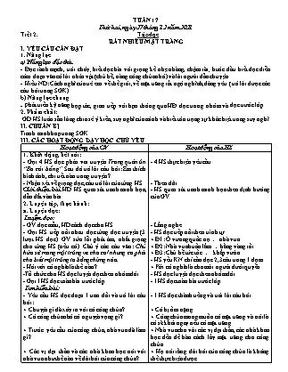 Giáo án điện tử Lớp 4 - Tuần 17 - Năm học 2021-2022 (Bản đẹp)