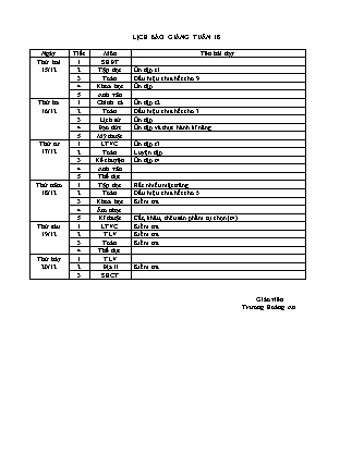 Giáo án điện tử Lớp 4 - Tuần 18 - Năm học 2014-2015 - Trương Hoàng An