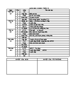 Giáo án điện tử Lớp 4 - Tuần 19 - Năm học 2014-2015