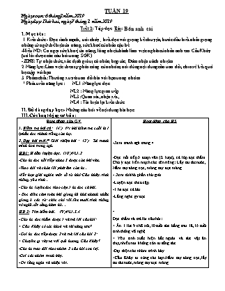 Giáo án điện tử Lớp 4 - Tuần 19 - Năm học 2020-2021 (Chuẩn kiến thức kỹ năng)