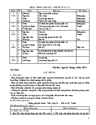 Giáo án điện tử Lớp 4 - Tuần 22 - Năm học 2018-2019 (Chuẩn kiến thức)