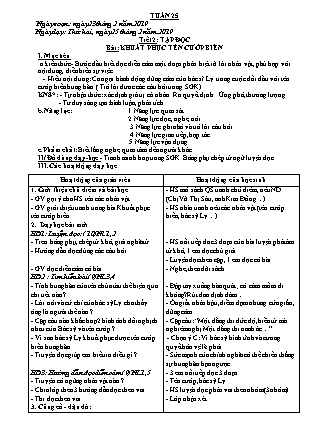 Giáo án điện tử Lớp 4 - Tuần 25 - Năm học 2019-2020 (Chuẩn kiến thức kỹ năng)