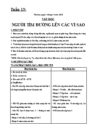 Giáo án Tiếng Việt Lớp 4 - Tuần 13 - Năm học 2018-2019