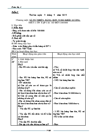 Giáo án Toán học 4 - Học kì 1