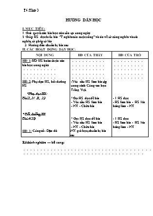 Hướng dẫn học Lớp 4 - Tuần 6-10 - Năm học 2019-2020