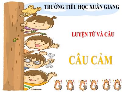 Bài giảng Luyện từ và câu Lớp 4 - Bài: Câu cảm - Năm học 2021-2022 - Thiều Thị Liên