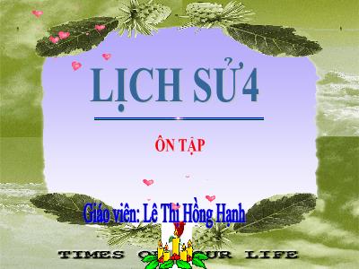 Bài giảng Luyện từ và câu Lớp 4 - Bài: Động từ - Năm học 2022-2023- Lê Thị Hồng Hạnh
