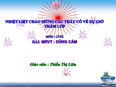 Bài giảng Luyện từ và câu Lớp 4 - Bài: Mở rộng vốn từ Dũng cảm - Năm học 2021-2022 - Thiều Thị Liên