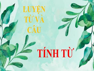 Bài giảng Luyện từ và câu Lớp 4 - Bài: Tính từ - Năm học 2022-2023 - Đặng Thị Xuân