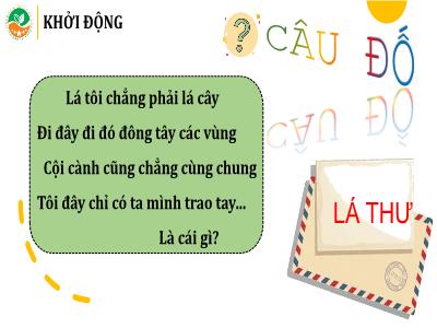 Bài giảng Tập đọc Lớp 4 - Tuần 3, Bài: Thư thăm bạn - Năm học 2021-2022 - Trần Thị Khánh Huyền
