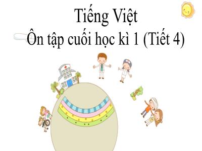 Bài giảng Tiếng Việt Lớp 4 - Bài: Ôn tập cuối kỳ 1 (Tiết 4) - Năm học 2022-2023 - Lê Thị Hồng Hạnh