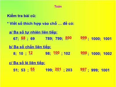 Bài giảng Toán Lớp 4 - Tiết 153: Ôn tập về số tự nhiên (Tiếp theo) - Năm học 2022-2023 - Lê Thị Hồng Hạnh