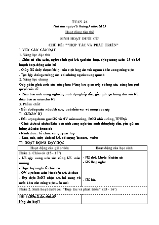 Kế hoạch bài dạy Lớp 4 - Tuần 26 - Năm học 2022-2023 - Lê Thị Hằng Khánh
