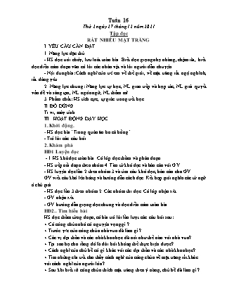 Kế hoạch bài dạy Toán, Tiếng Việt Lớp 4 - Tuần 16 - Năm học 2021-2022 - Thiều Thị Liên