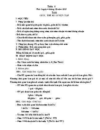 Kế hoạch bài dạy Toán, Tiếng Việt Lớp 4 - Tuần 4 - Năm học 2021-2022 - Thiều Thị Liên