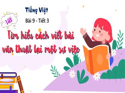 Bài giảng Tiếng Việt 4 (Viết) Sách Kết nối tri thức - Bài: Tìm hiểu cách viết bài văn thuật lại 1 sự việc (Tiết 3)