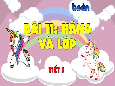 Bài giảng Toán 4 (Kết nối tri thức) - Bài 11: Hàng và lớp (Tiết 3)