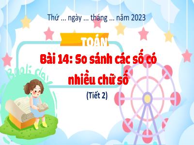 Bài giảng Toán 4 (Kết nối tri thức) - Bài 14: So sánh các số có nhiều chữ số (Tiết 2)