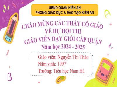 Bài giảng Toán 4 (Kết nối tri thức) - Bài 50: Biểu đồ cột - Năm học 2024-2025 - Nguyễn Thị Thảo