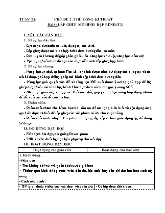 Giáo án Công nghệ 4 (Kết nối tri thức) - Tuần 24