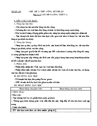 Giáo án Công nghệ 4 (Kết nối tri thức) - Tuần 30