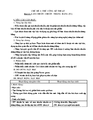 Giáo án Công nghệ 4 (Kết nối tri thức) - Tuần 32