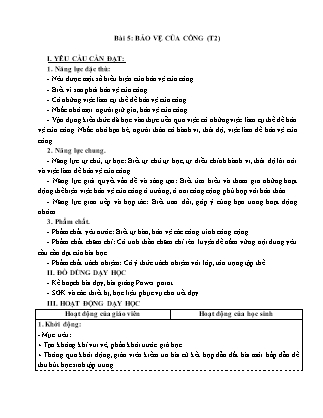 Giáo án Đạo đức 4 (Kết nối tri thức) - Tuần 19