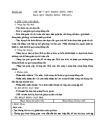 Giáo án Đạo đức 4 (Kết nối tri thức) - Tuần 26