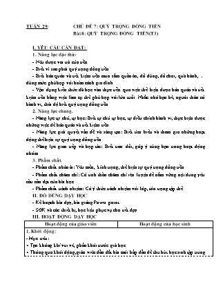 Giáo án Đạo đức 4 (Kết nối tri thức) - Tuần 29