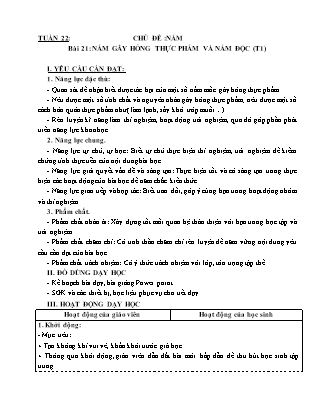 Giáo án Khoa học 4 (Kết nối tri thức) - Tuần 22