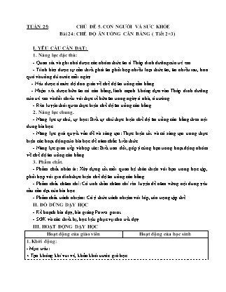 Giáo án Khoa học 4 (Kết nối tri thức) - Tuần 25