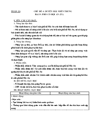 Giáo án Lịch sử và Địa lí 4 (Kết nối tri thức) - Tuần 23