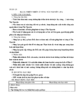 Giáo án Lịch sử và Địa lí 4 (Kết nối tri thức) - Tuần 25