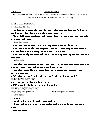 Giáo án Lịch sử và Điạ lí 4 (Kết nối tri thức) - Tuần 27